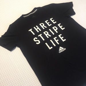 Adidas Three Stripe Life T-Shirt